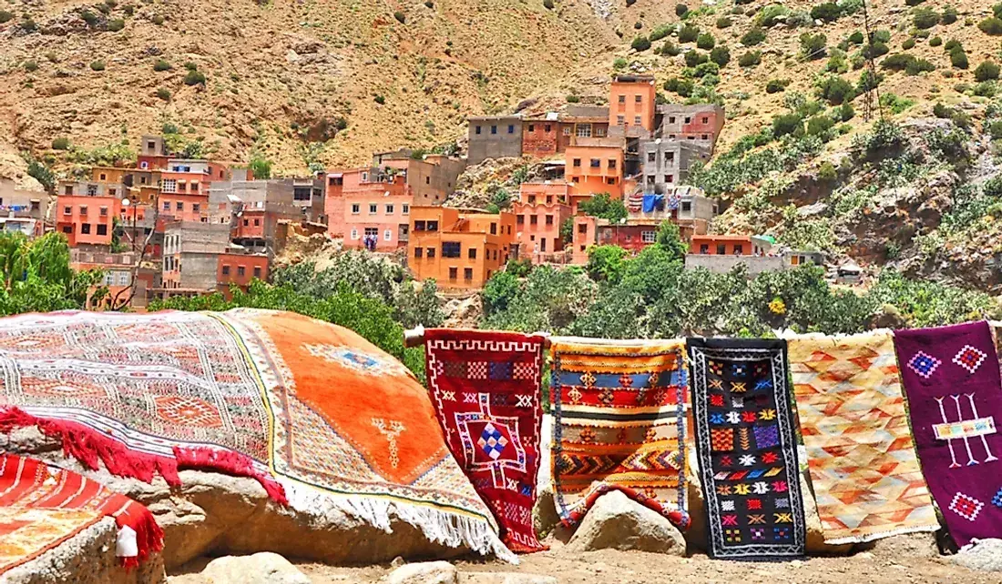 Handwoven Berber Carpets, Ourika Valley