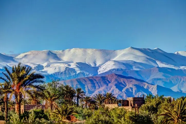 Snow-Capped High Atlas Mountains