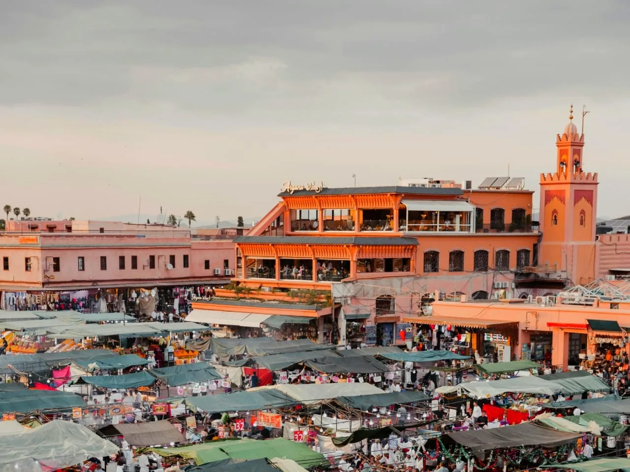 Rooftop View Over Jemaa el-Fna, Marrakech